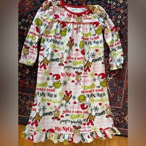 Dr. Seuss Grinch Christmas Nightgown Girls XS